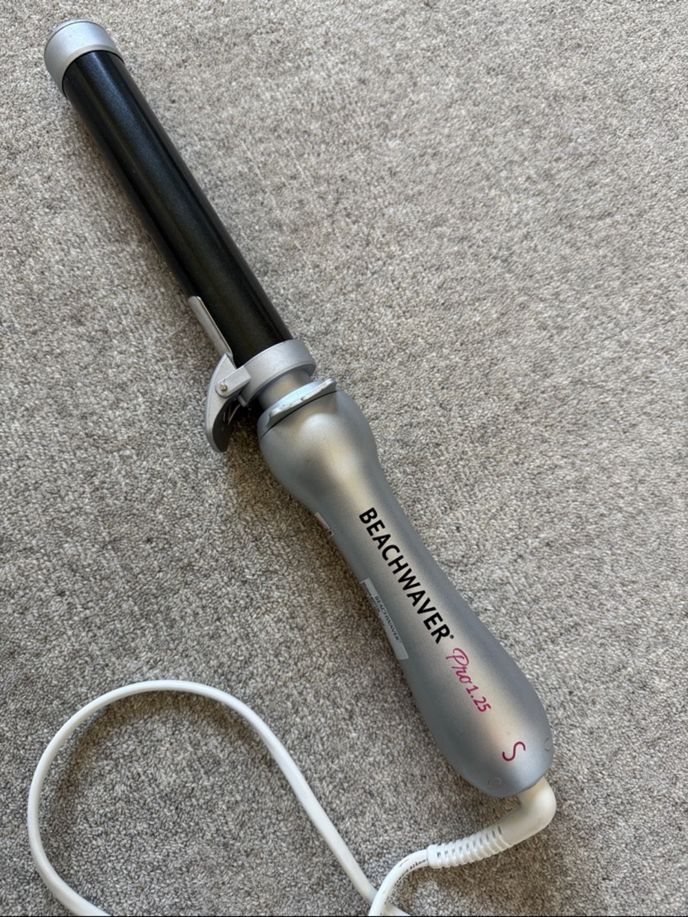 Beachwaver Pro 1.25" Curling Iron - Silver & Black